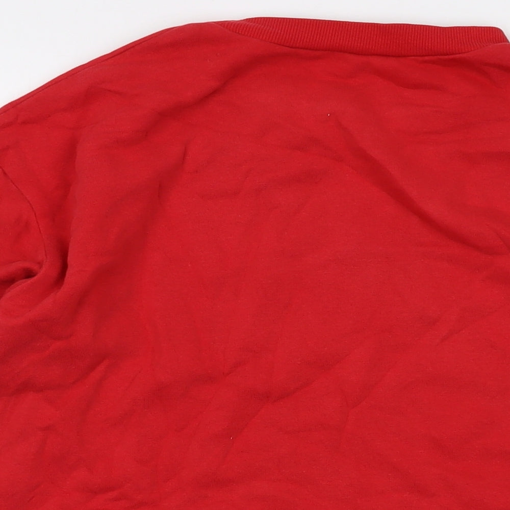 H&M Boys Red Cotton Pullover Sweatshirt Size 12-13 Years Pullover