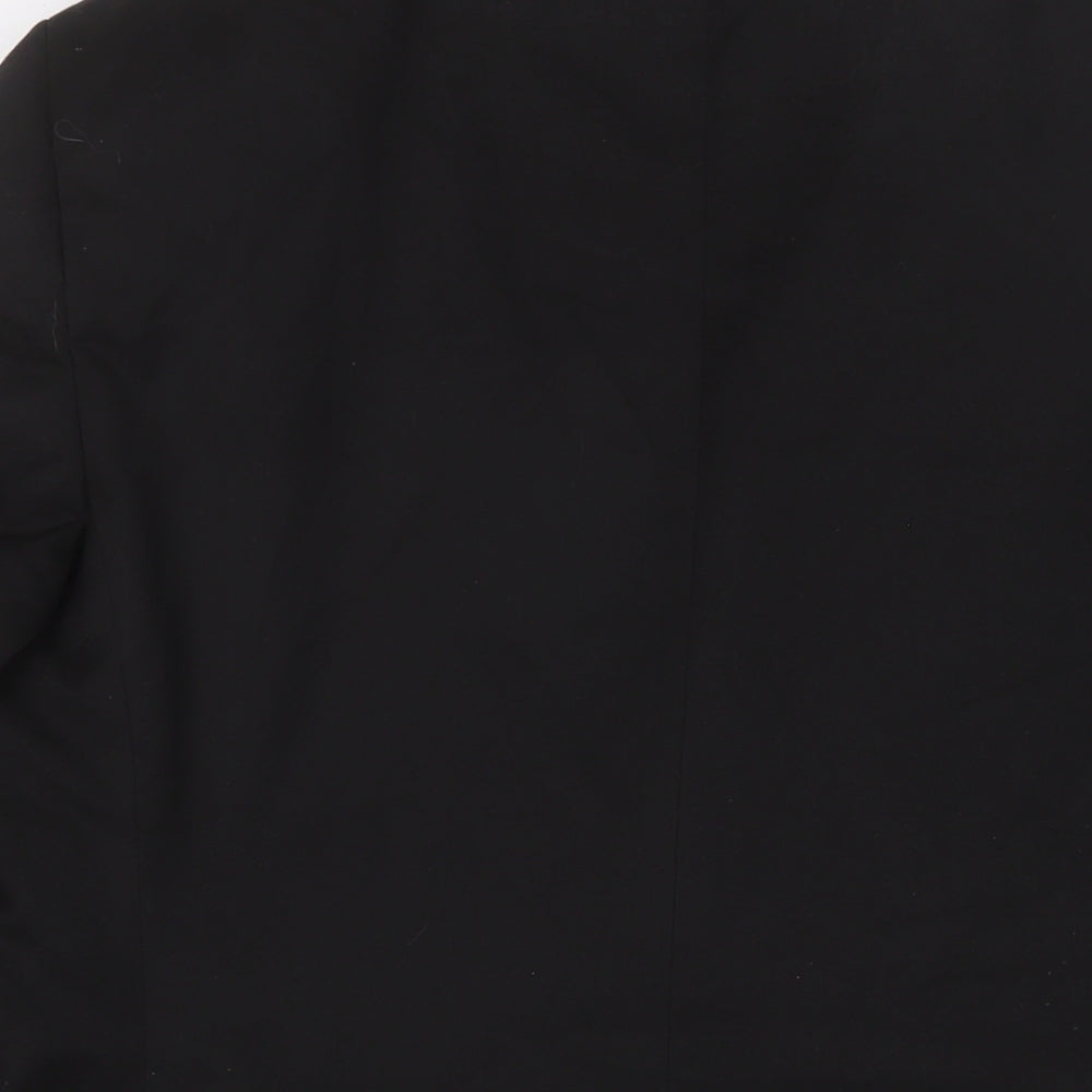 Marks & Spencer Mens Black Polyester Jacket Suit Jacket Size 38 Regular