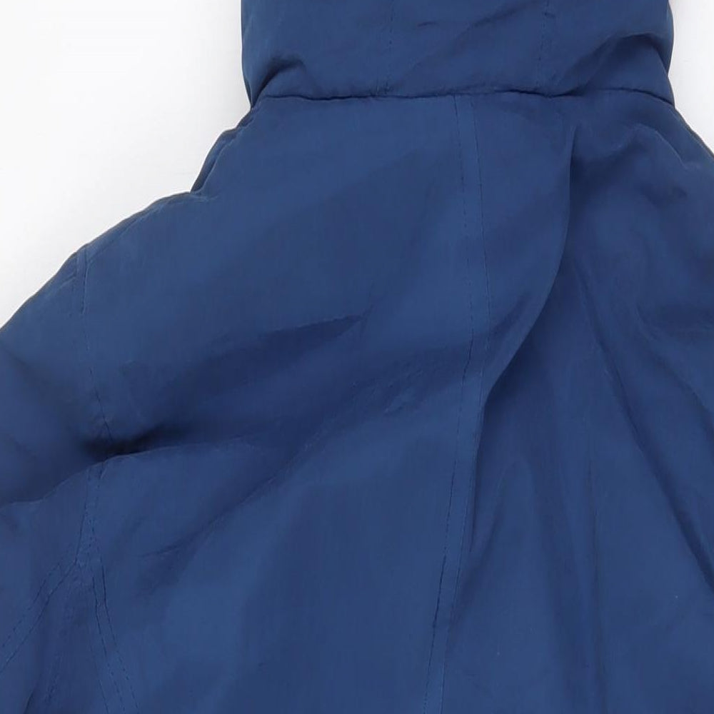 Bonmarché Womens Blue Quilted Coat Size 16 Zip