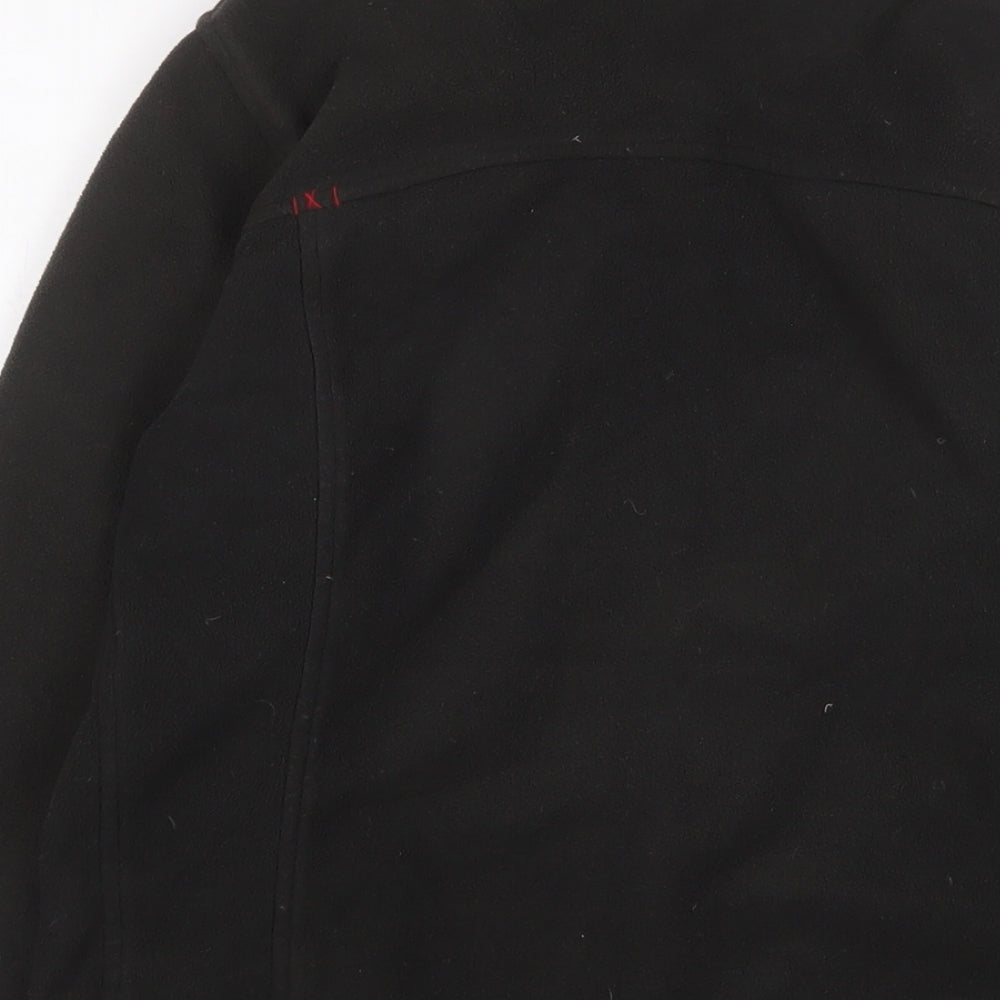DECATHLON Womens Black Jacket Size M Zip - Logo, Embroidered