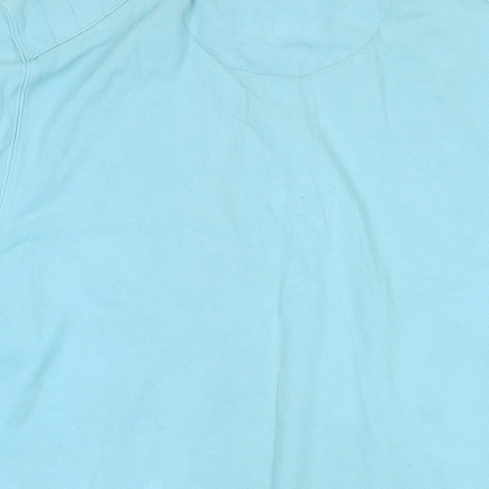 Next Mens Blue Polyester Polo Size 2XL Collared Button