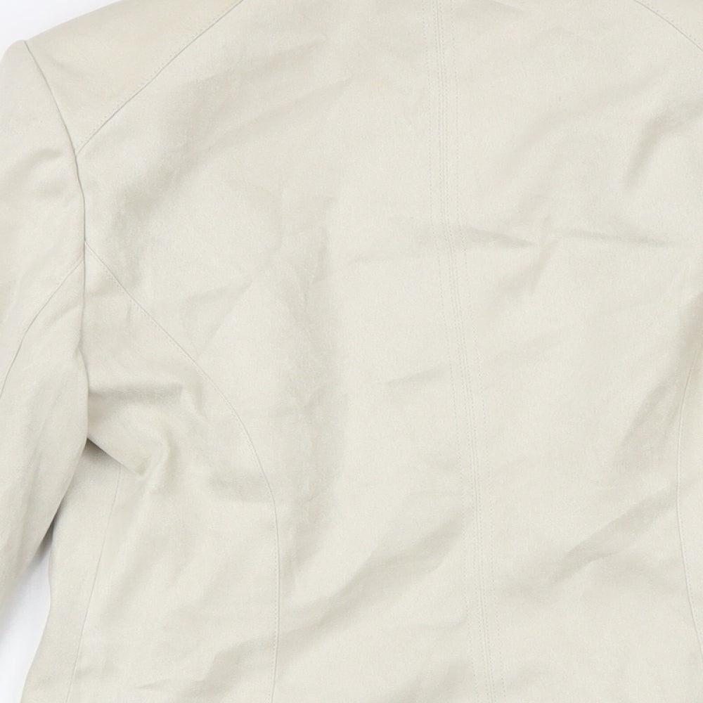 NEXT Womens Beige Jacket Blazer Size 8 Button