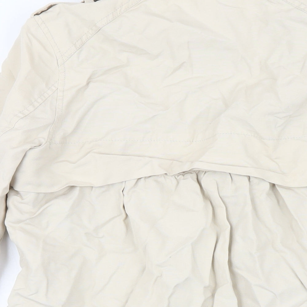 NEXT Womens Beige Jacket Coat Size 10 Zip
