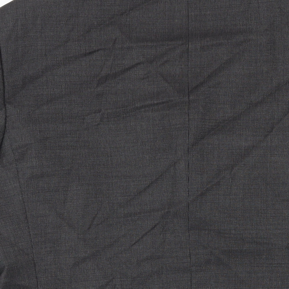 Marks & Spencer Mens Grey Wool Jacket Blazer Size 40 Regular
