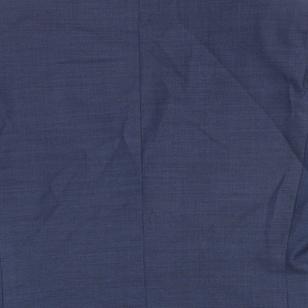 Marks & Spencer Mens Blue Wool Jacket Blazer Size 36 Regular