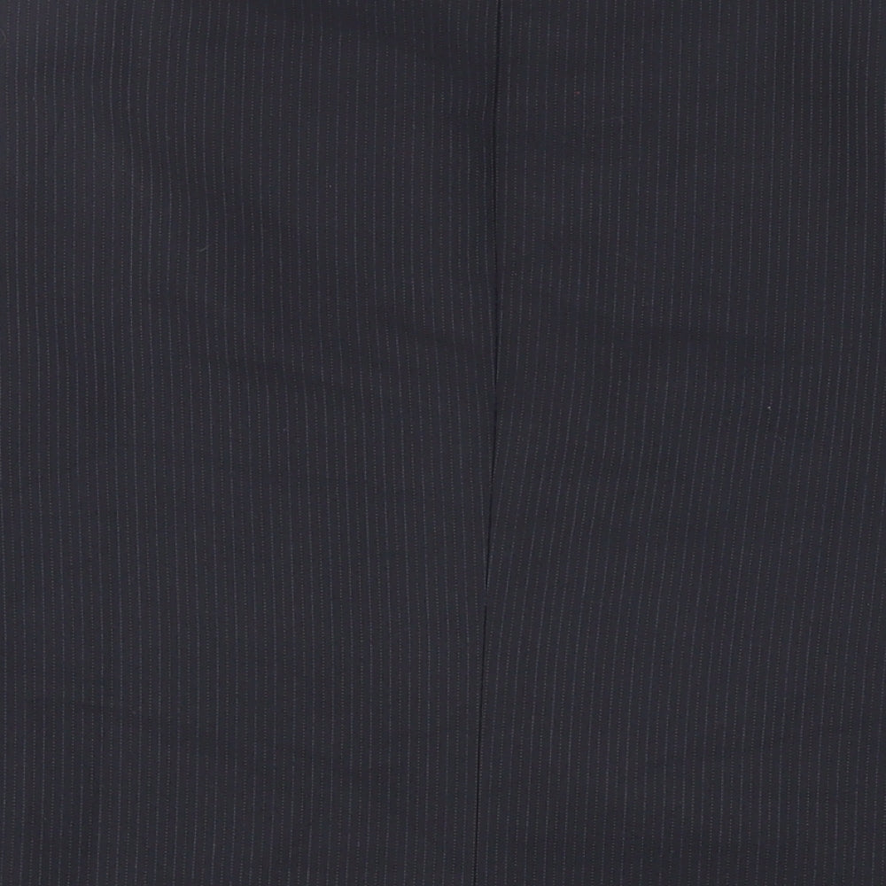 Marks & Spencer Mens Blue Striped Polyester Jacket Suit Jacket Size 40 Regular