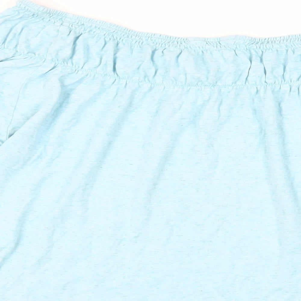 Per Una Womens Blue Viscose Basic Blouse Size 14 Off the Shoulder