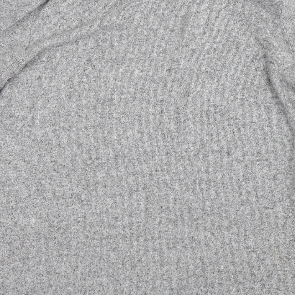 NEXT Womens Grey Round Neck Viscose Pullover Jumper Size 12