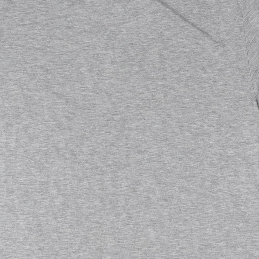 ASOS Womens Grey Polyester Basic T-Shirt Size M Round Neck