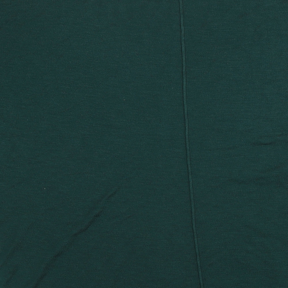 Marks & Spencer Womens Green Round Neck Acrylic Pullover Jumper Size XS