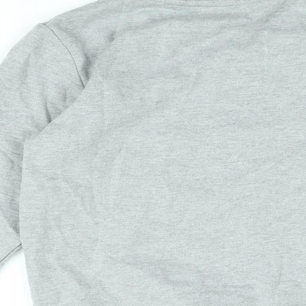 Hype Boys Grey Cotton Pullover Sweatshirt Size 11-12 Years Pullover - Hype Logo