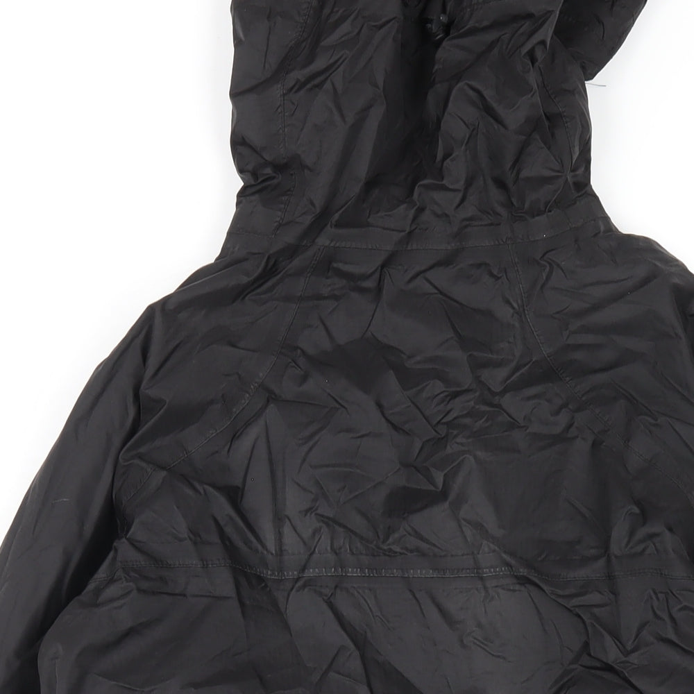 Technicals Womens Black Rain Coat Coat Size 10 Zip