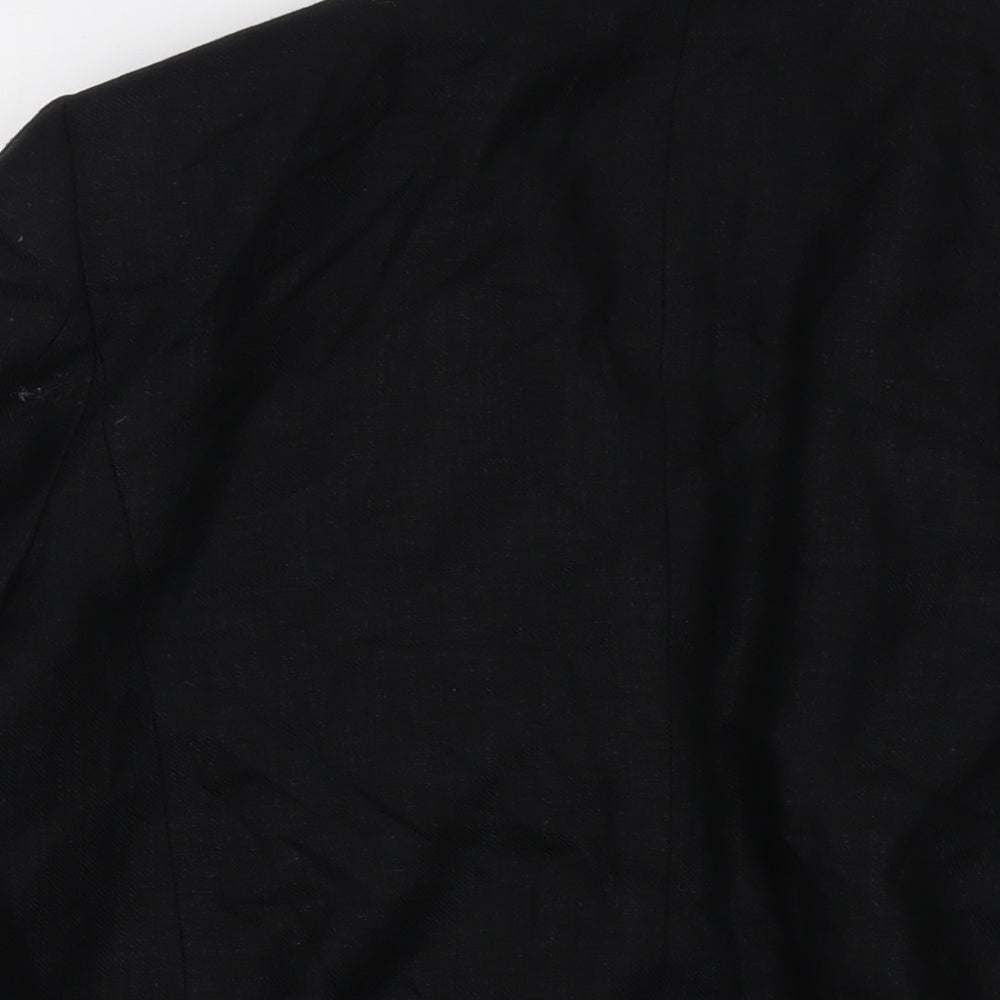 Marks & Spencer Womens Black Jacket Size 12 Button