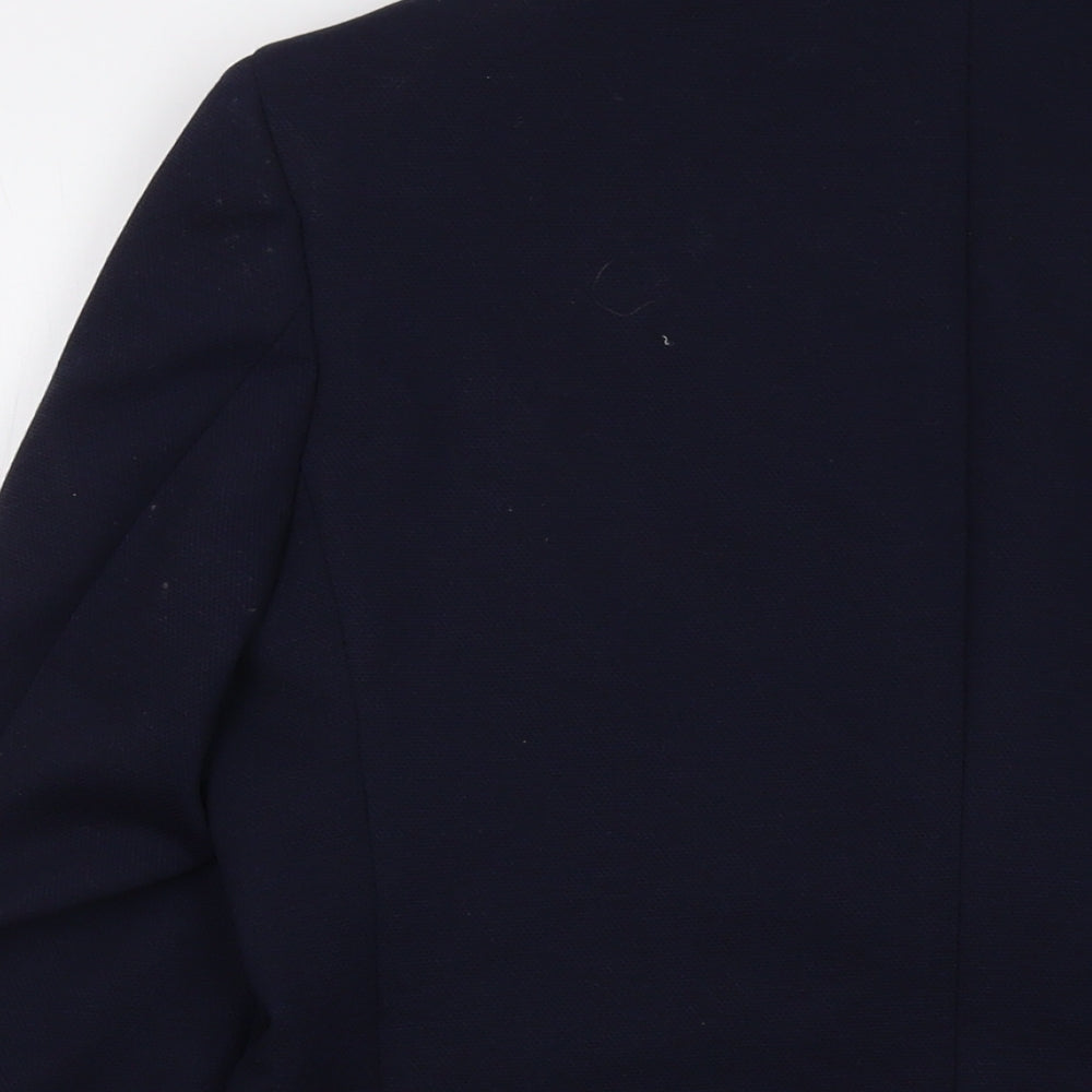 Marks & Spencer Mens Blue Polyamide Jacket Suit Jacket Size 38 Regular