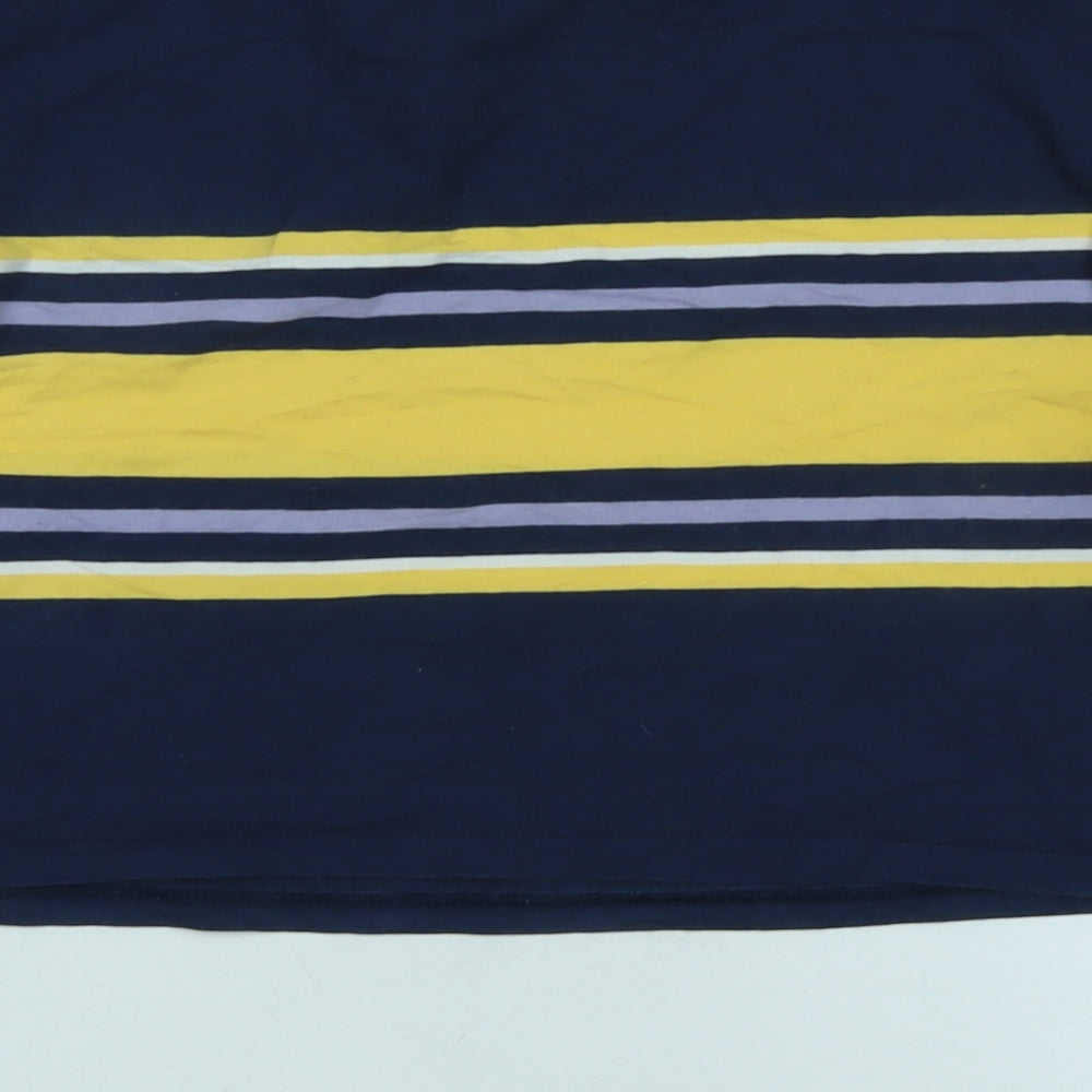 Urban Outfitters Womens Blue Cotton Jersey T-Shirt Size S Crew Neck - Logo