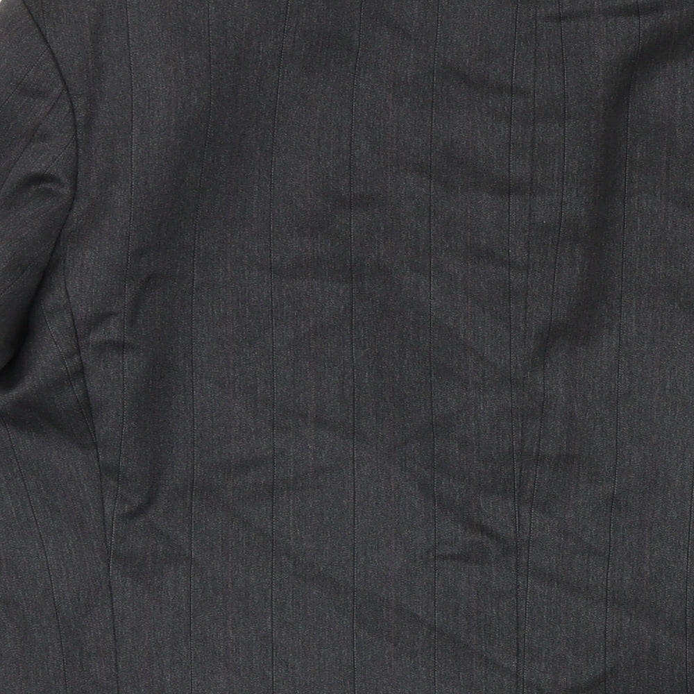 Marks & Spencer Mens Grey Polyester Jacket Blazer Size 38 Regular