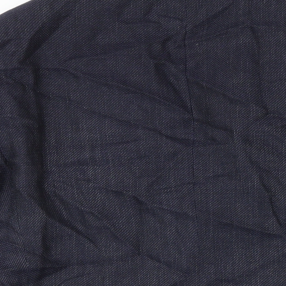 Marks & Spencer Mens Blue Wool Jacket Blazer Size 40 Regular