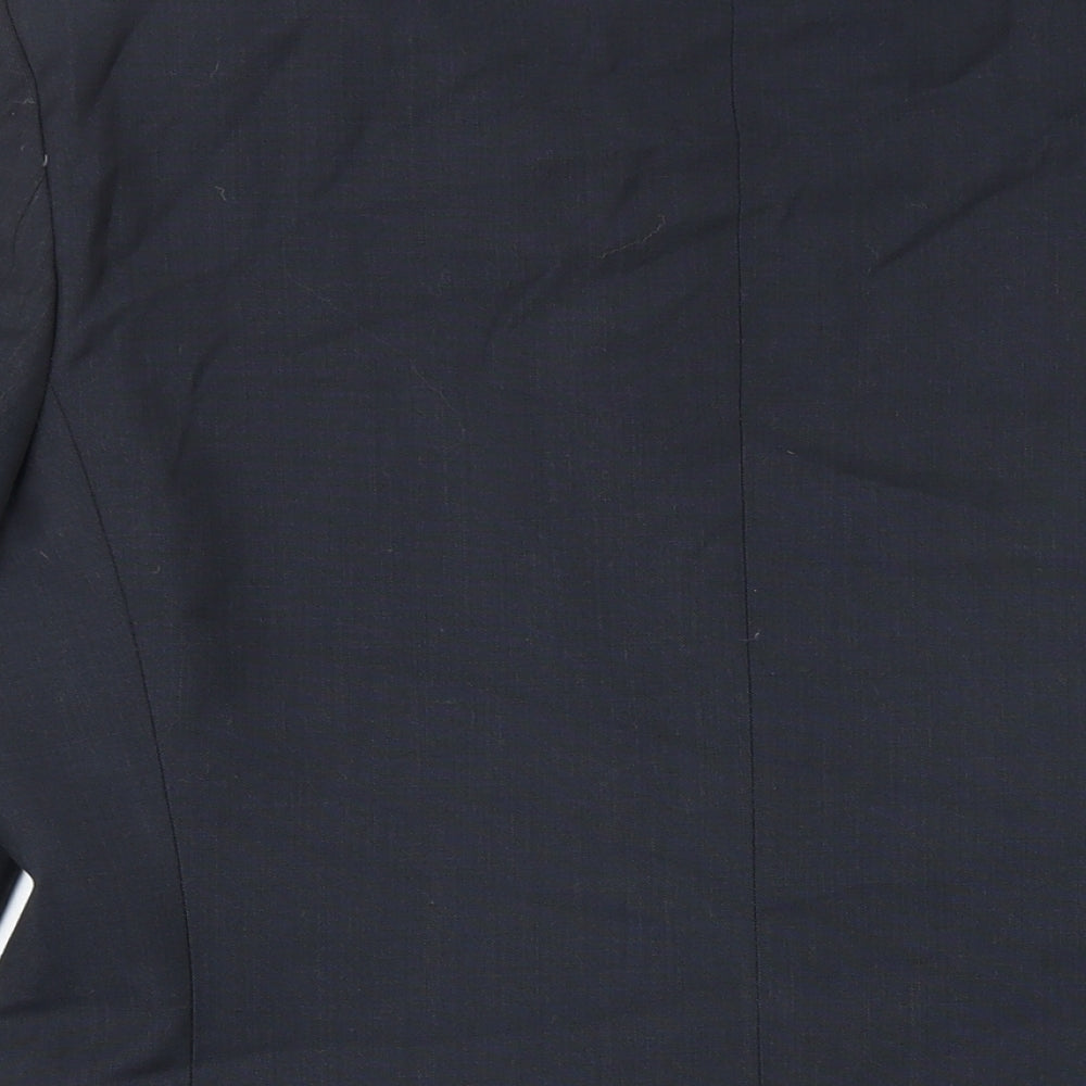 Marks & Spencer Mens Black Polyester Jacket Blazer Size 40 Big & Tall