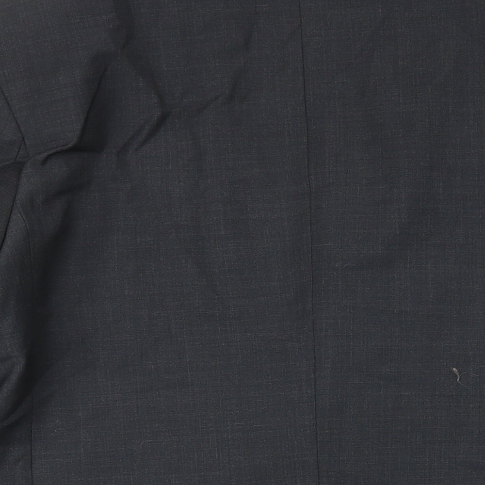 Marks & Spencer Mens Grey Wool Jacket Blazer Size 44 Regular