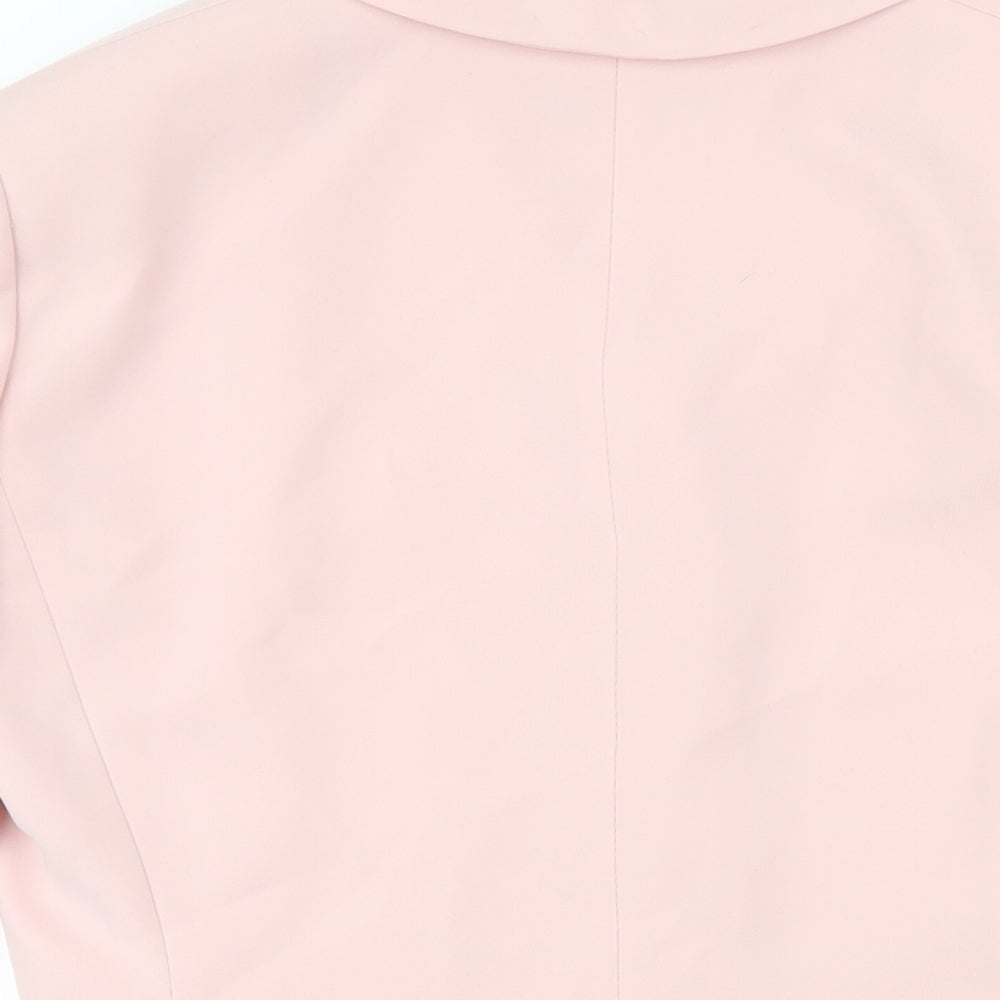 Tahari Womens Pink Jacket Blazer Size 10 Button