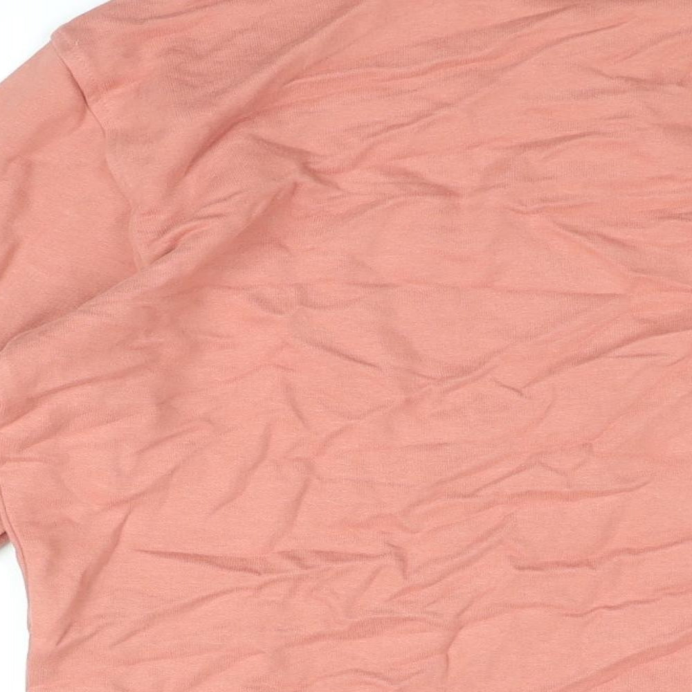 Marks & Spencer Womens Pink Cotton Pullover Sweatshirt Size S Pullover