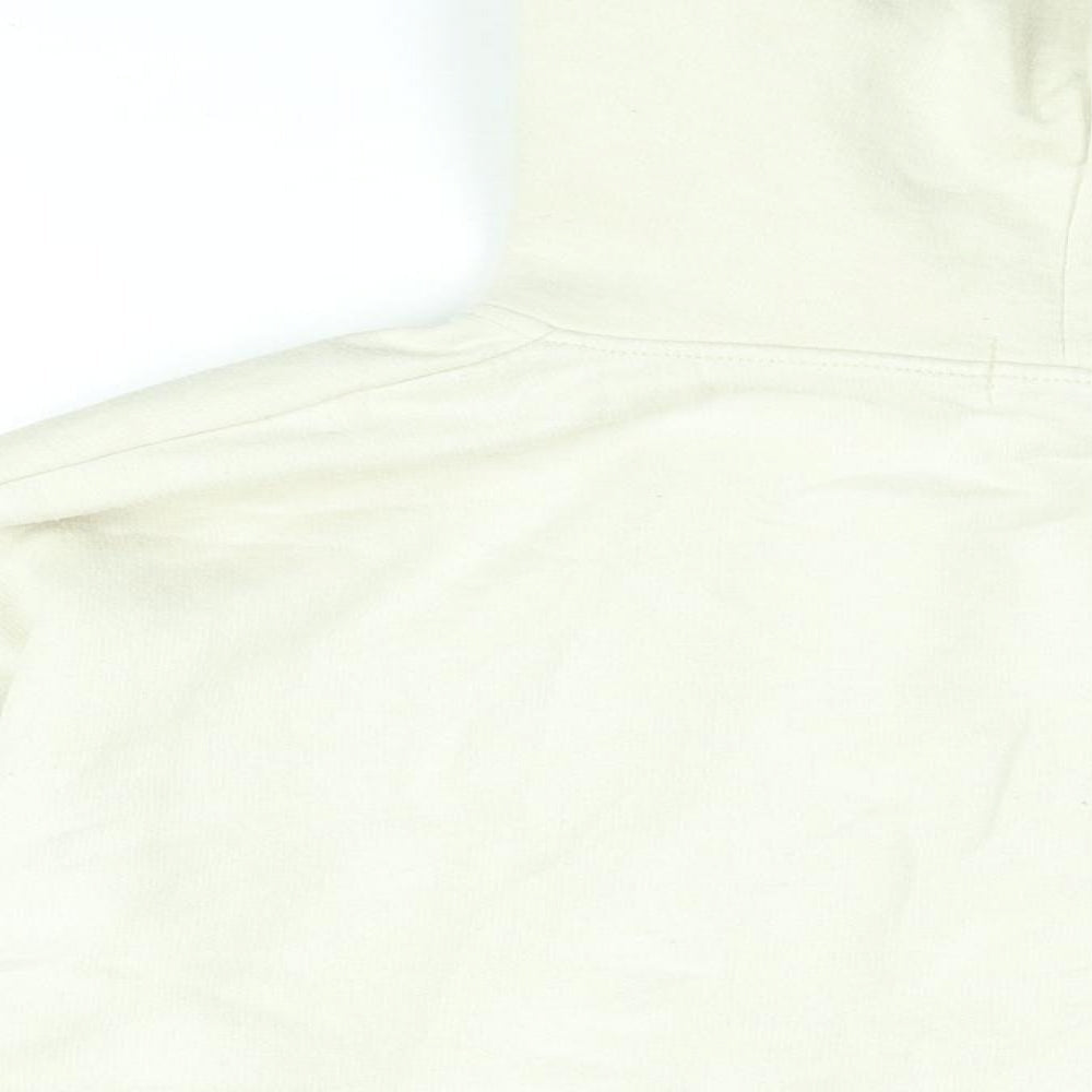 PRETTYLITTLETHING Womens Beige Cotton Pullover Hoodie Size S Pullover