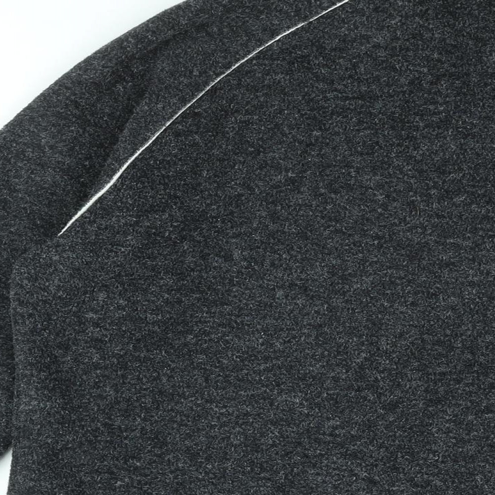 NEXT Womens Grey Acrylic Pullover Sweatshirt Size 12 Zip