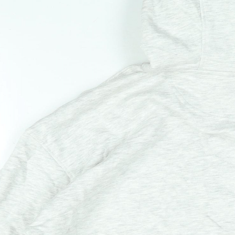 Marks & Spencer Womens Grey Cotton Pullover Hoodie Size S Pullover