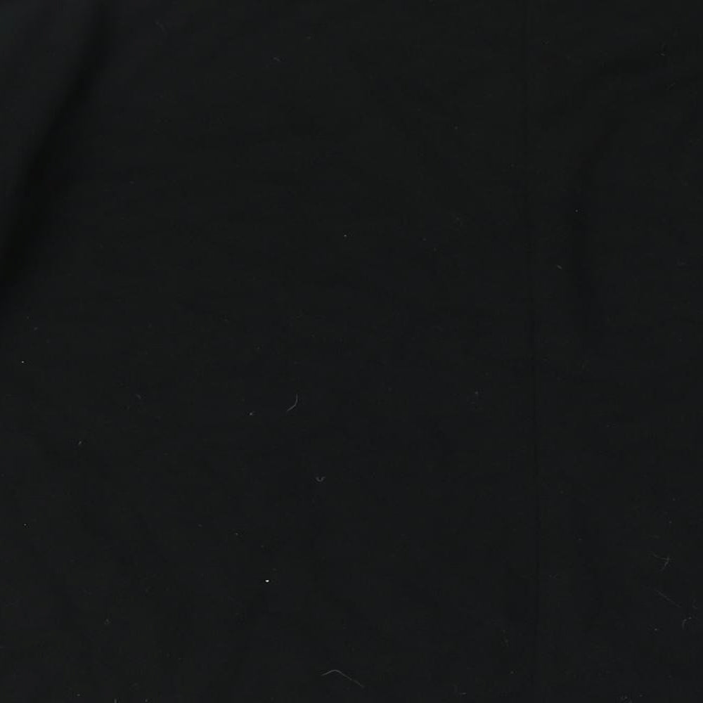 Friends Like These Womens Black Polyester Basic T-Shirt Size 22 Round Neck