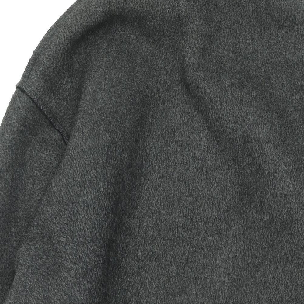 Marks & Spencer Womens Grey Overcoat Coat Size 18 Zip