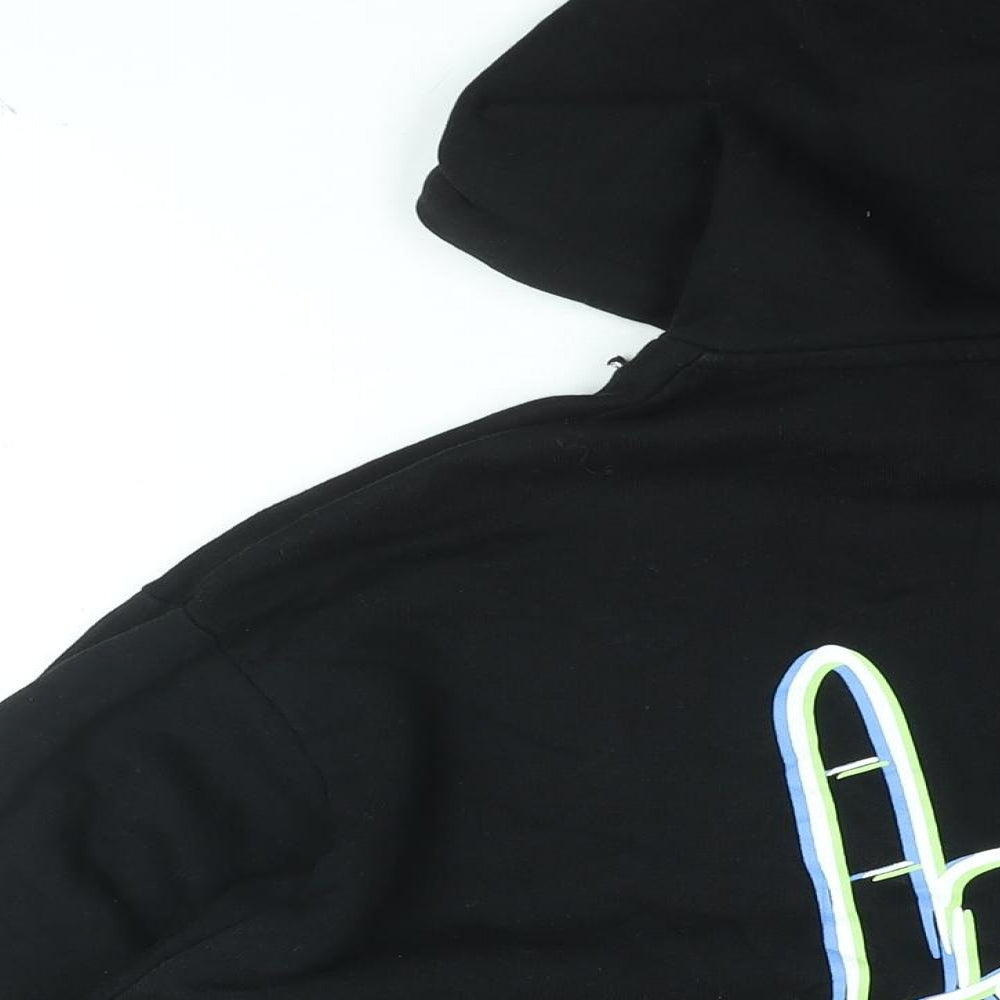 ASOS Mens Black Cotton Pullover Hoodie Size XS - Hand Sign