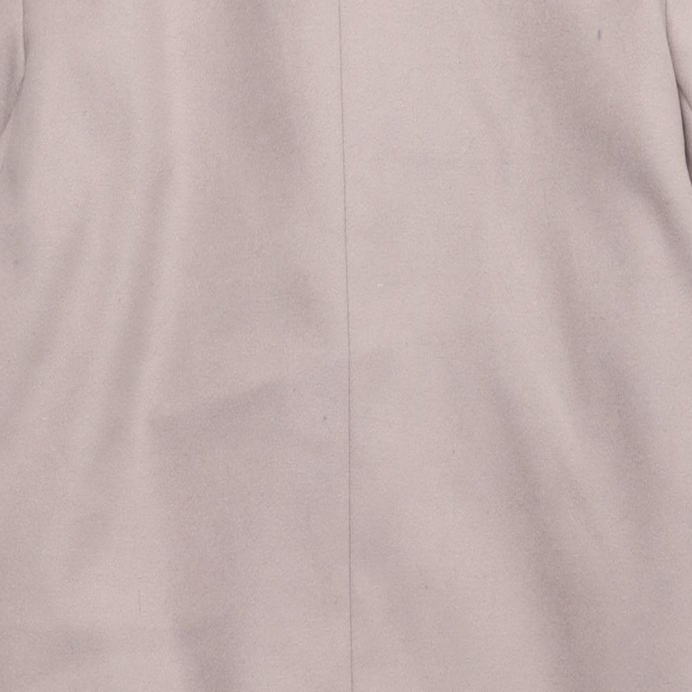 New Look Women's Beige Mid-Length Overcoat Size 10