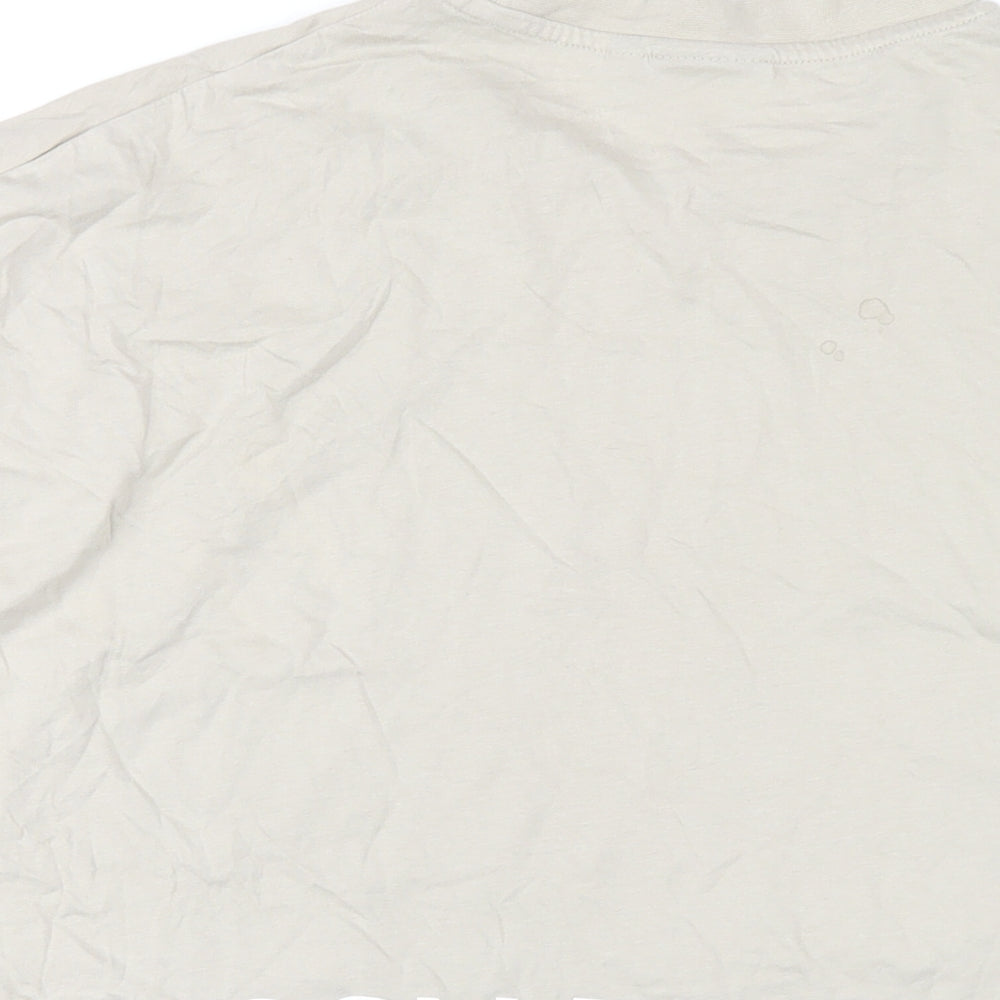 ASOS Mens Beige Cotton T-Shirt Size M Round Neck