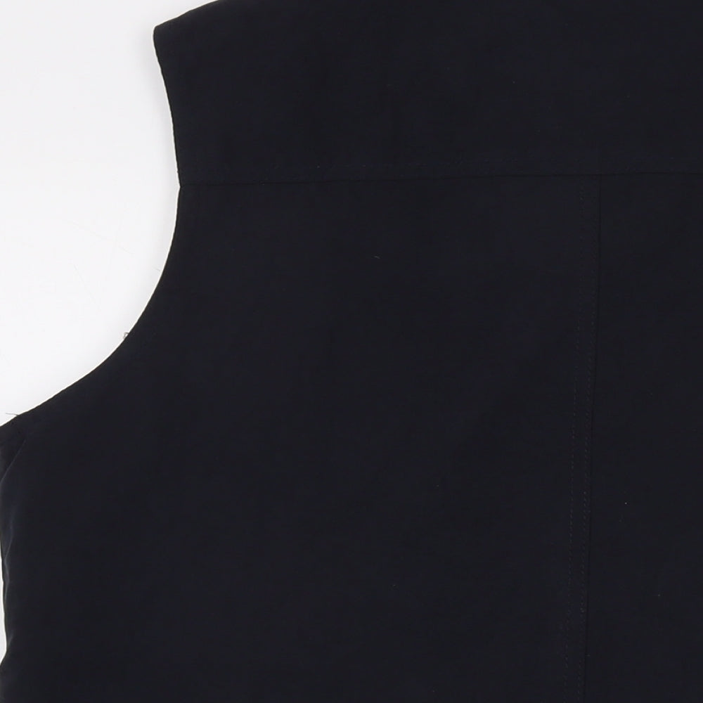 Mode Mile Mens Black Jacket Waistcoat Size M Zip