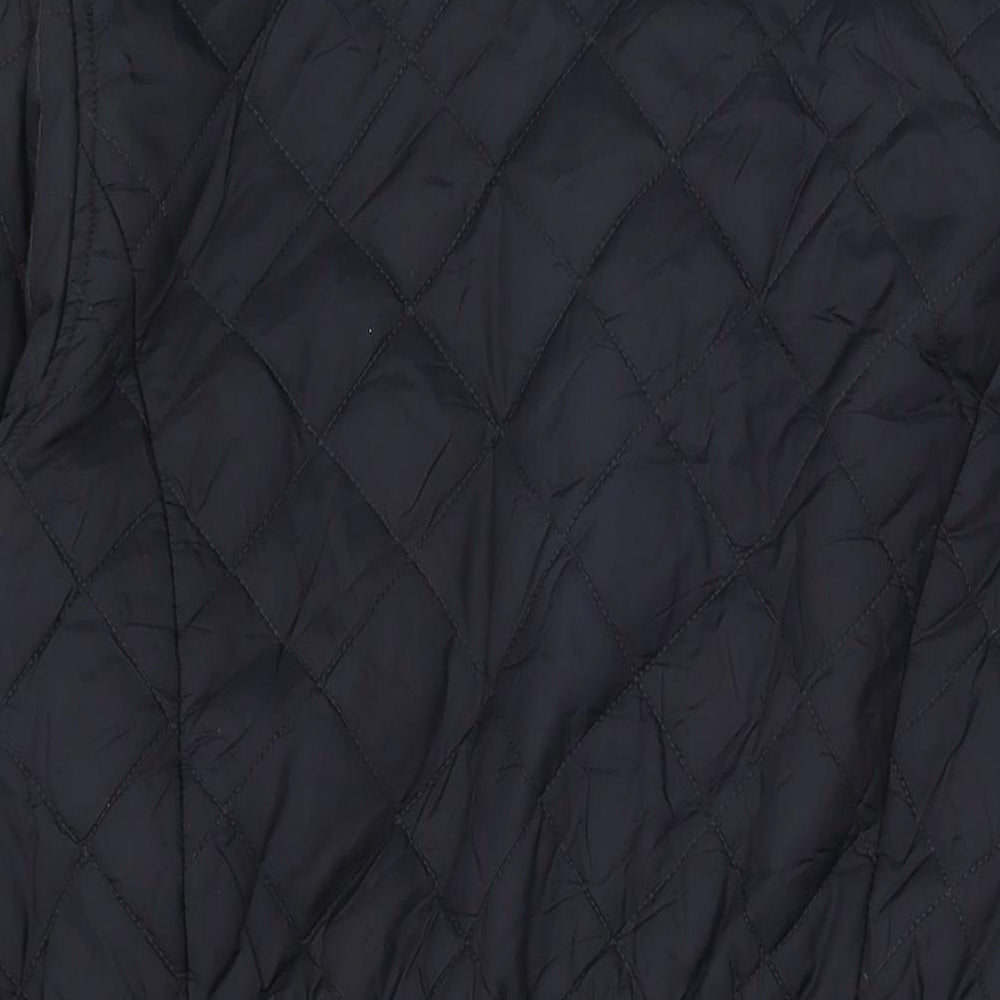 John Parlridge Womens Blue Quilted Jacket Size 16 Zip