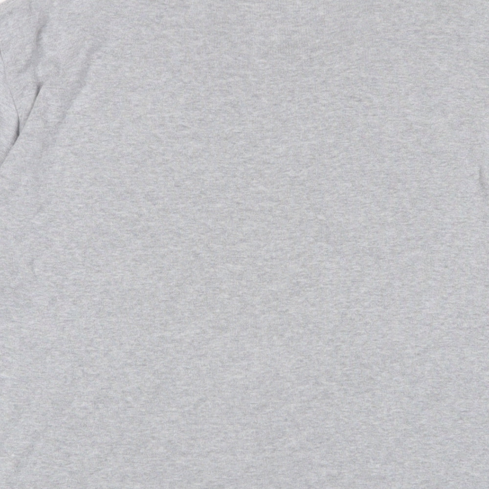Marks & Spencer Mens Grey Cotton T-Shirt Size M Crew Neck