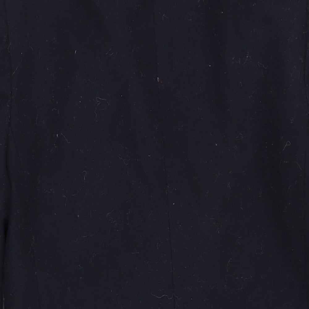 Burton Mens Blue Overcoat Coat Size XS Button