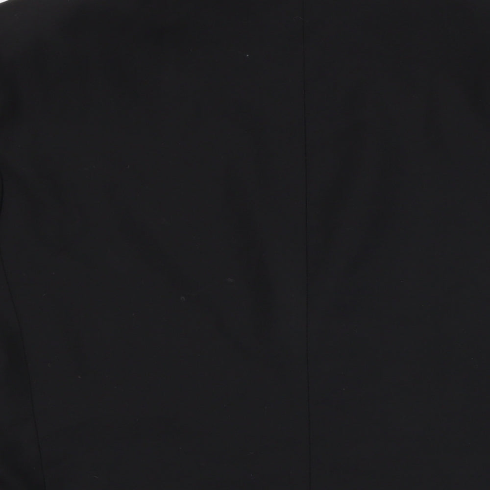 Marks & Spencer Mens Black Polyester Jacket Blazer Size 40 Regular
