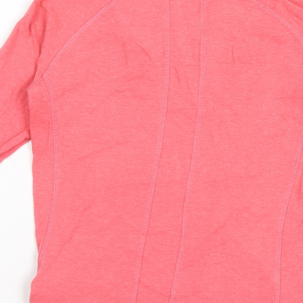 Bamboo Womens Pink Viscose Basic T-Shirt Size 8 Round Neck