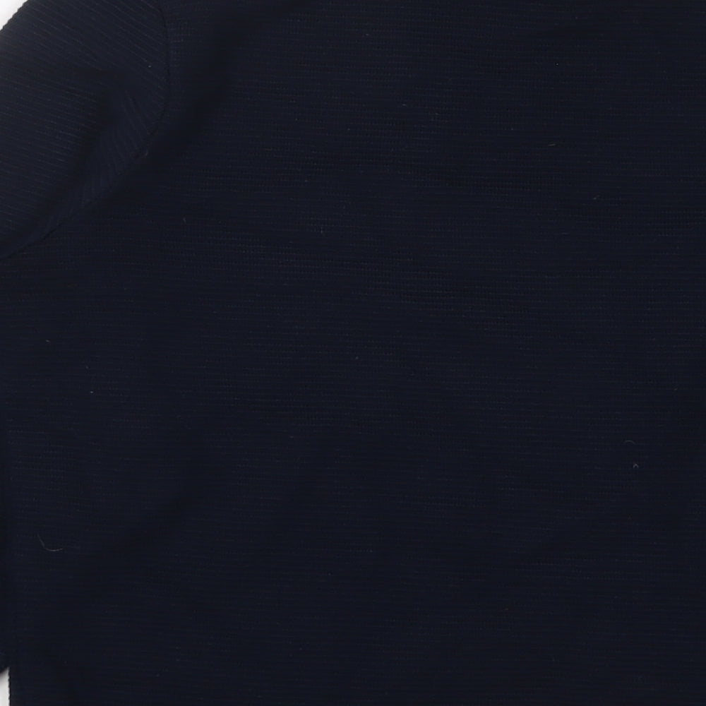Zara Mens Blue Cotton Pullover Sweatshirt Size S