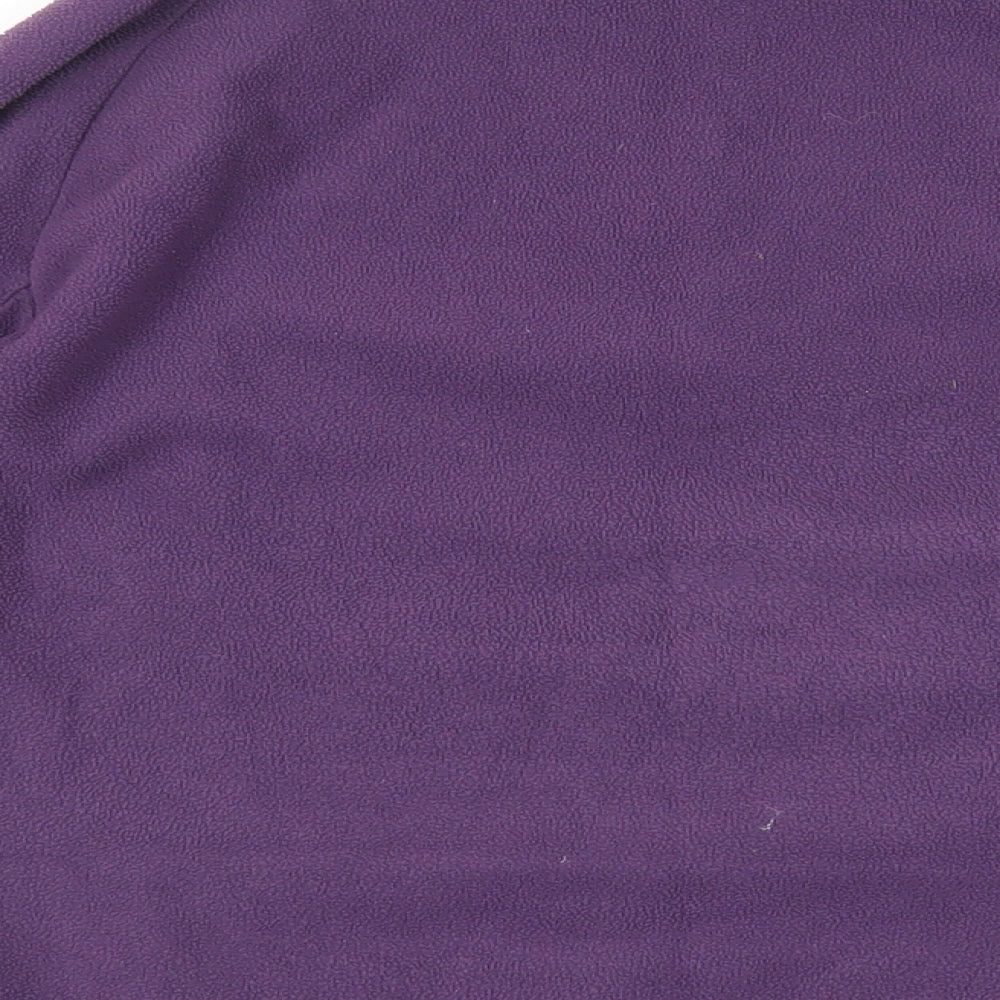 Oxylane Womens Purple Polyester Pullover Sweatshirt Size L Zip