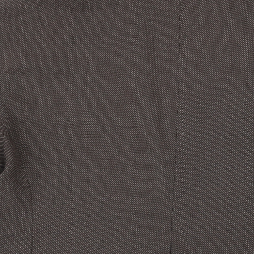 Marks & Spencer Womens Brown Gilet Blazer Size 20 Button