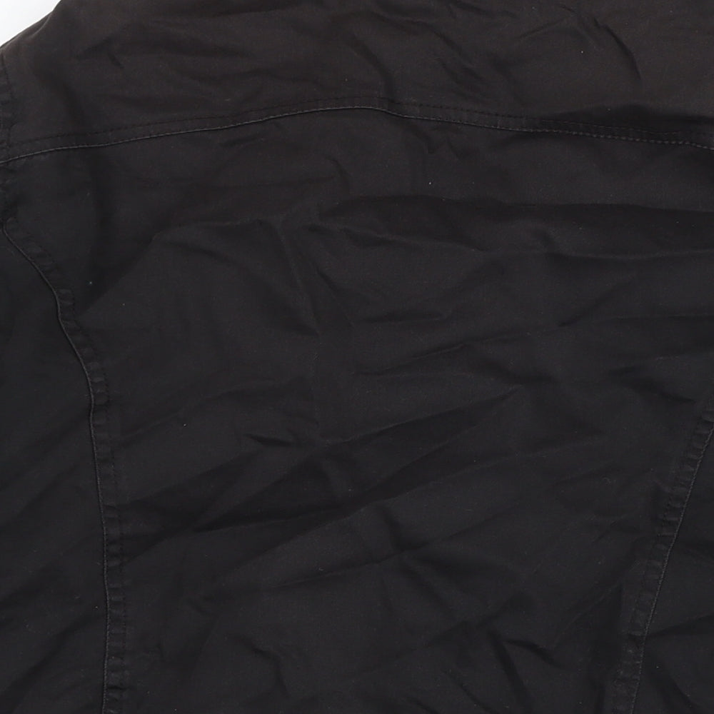 River Island Mens Black Bomber Jacket Jacket One Size Zip