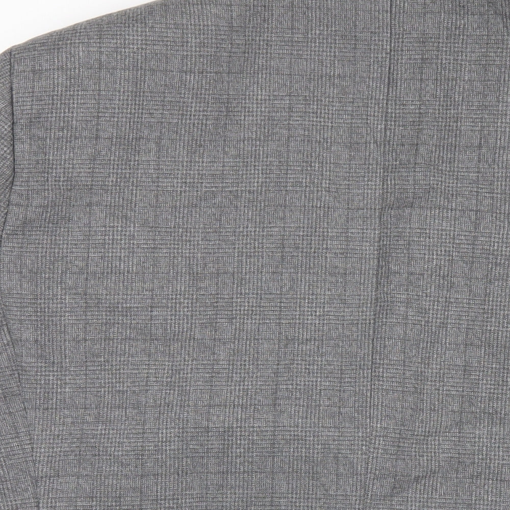 Marks & Spencer Mens Grey Polyester Jacket Blazer Size 44 Regular