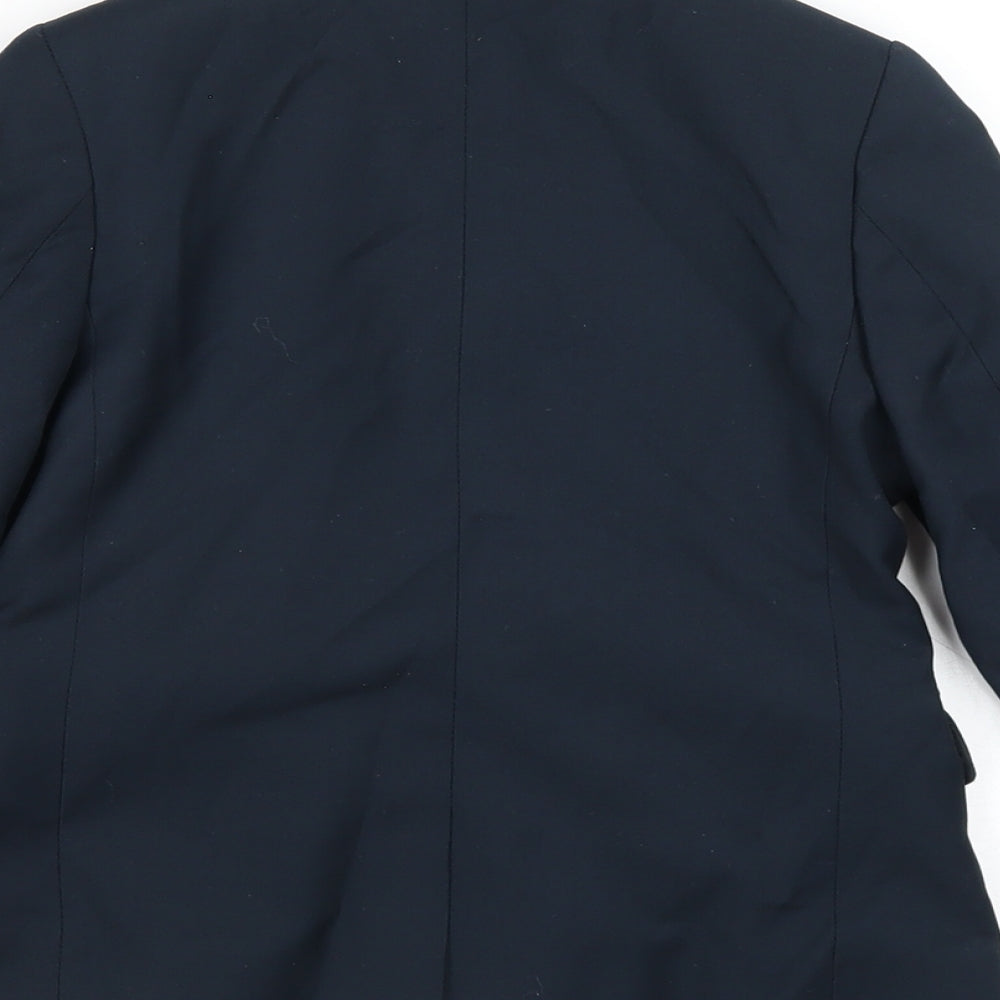 H&M Boys Blue Jacket Blazer Size 4-5 Years Button