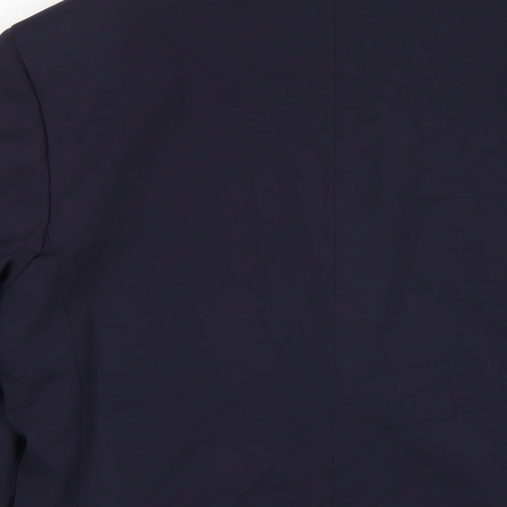 Marks & Spencer Mens Blue Polyamide Jacket Blazer Size 38 Regular