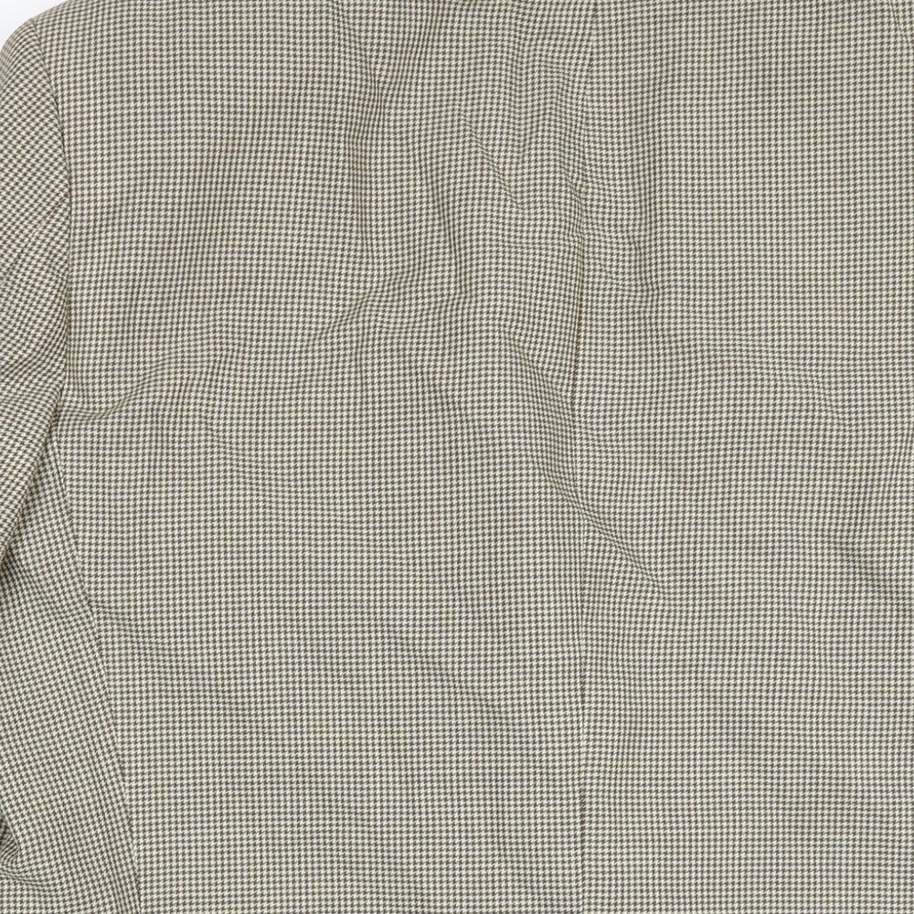 Marks & Spencer Mens Beige Wool Jacket Blazer Size 40 Regular