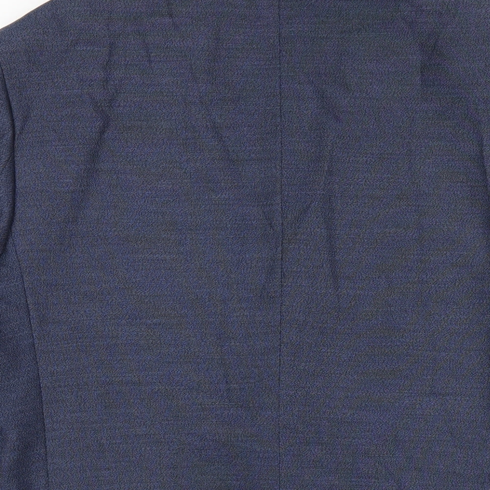 Cedarwood State Mens Blue Polyester Jacket Blazer Size 38 Regular
