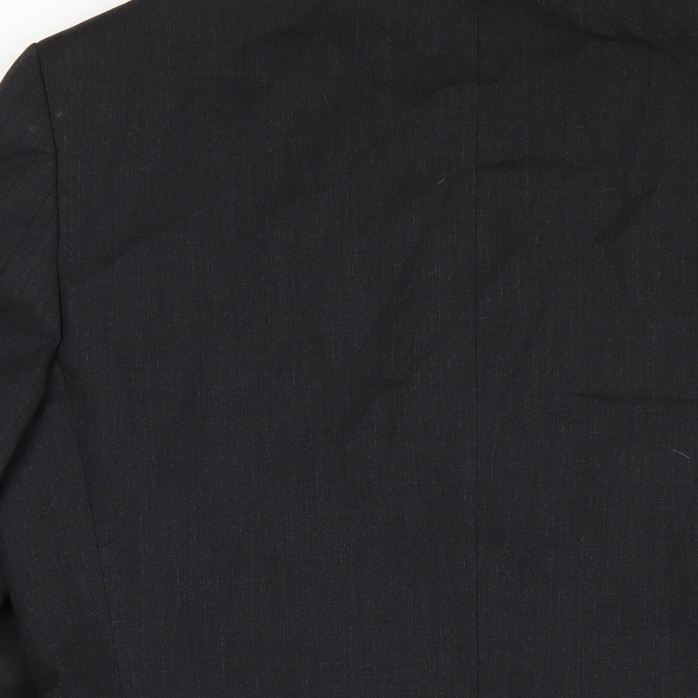 Marks & Spencer Mens Grey Wool Jacket Blazer Size 40 Regular