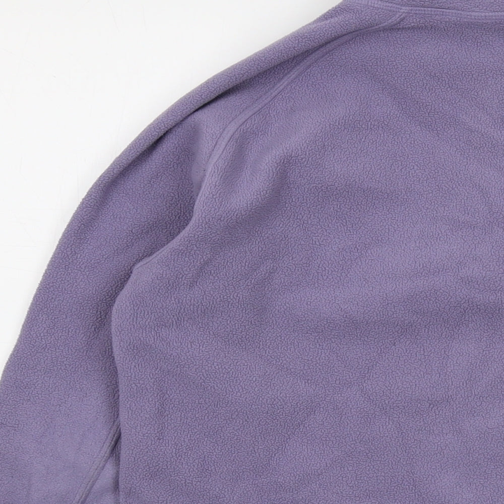 Quechua Womens Purple Polyester Pullover Sweatshirt Size M Zip